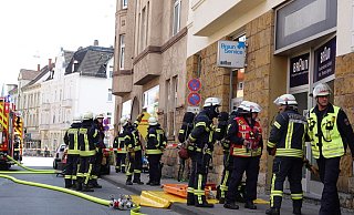 Die Feuerwehr ist an der Arndstraße aktuell im Einsatz. - Paul Brinkmann Die Feuerwehr ist an der Arndstraße aktuell im Einsatz. - Paul Brinkmann