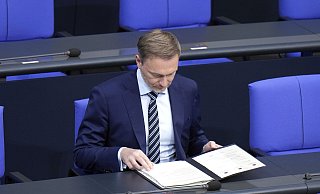 Christian Lindner (FDP) findet nicht, dass es sich bei der aktuellen Lage um eine Haushaltskrise handelt. - picture alliance / Geisler-Fotopress Christian Lindner (FDP) findet nicht, dass es sich bei der aktuellen Lage um eine Haushaltskrise handelt. - picture alliance / Geisler-Fotopress