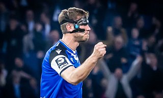 Ein emotionalisierter Fabian Klos war an beiden Toren des DSC beteiligt. - Sarah Jonek Fotografie Ein emotionalisierter Fabian Klos war an beiden Toren des DSC beteiligt. - Sarah Jonek Fotografie