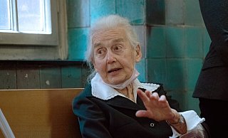 Holocaustleugnerin Ursula Haverbeck während eines Prozesses an einem Berliner Gericht. - Paul Zinken Holocaustleugnerin Ursula Haverbeck während eines Prozesses an einem Berliner Gericht. - Paul Zinken