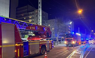 Die Detmolder Straße war wegen des Einsatzes teilweise gesperrt. - Charlotte Mahncke Die Detmolder Straße war wegen des Einsatzes teilweise gesperrt. - Charlotte Mahncke