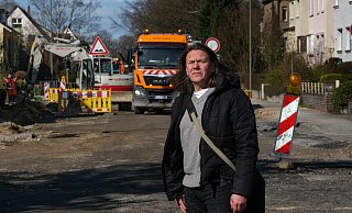 Thomas Krause von der Schloßhofstraßen-Initiative hat für die Abschaffung jahrelang gekämpft. - Foto: Andreas Zobe/NW Thomas Krause von der Schloßhofstraßen-Initiative hat für die Abschaffung jahrelang gekämpft. - Foto: Andreas Zobe/NW