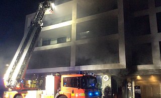 Bei dem Feuer Ende September ist eine Bäckerei-Filiale in Nachbarschaft zum Paderborner Nordbahnhof ausgebrannt. - Feuerwehr Paderborn Bei dem Feuer Ende September ist eine Bäckerei-Filiale in Nachbarschaft zum Paderborner Nordbahnhof ausgebrannt. - Feuerwehr Paderborn