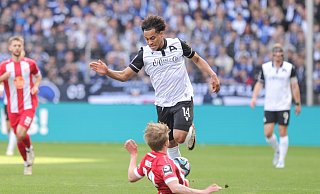 14.04.2024 Bielefeld. NW Bie Sport. 3. Bundesliga. Arminia Bielefeld - Rot Weiß Essen. 1:1 - Oliver Krato 14.04.2024 Bielefeld. NW Bie Sport. 3. Bundesliga. Arminia Bielefeld - Rot Weiß Essen. 1:1 - Oliver Krato