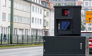 Das Ordnungsamt blitzt nach eigenen Angaben unter anderem an der Artur-Ladebeck-Straße. - Jens Reichenbach Das Ordnungsamt blitzt nach eigenen Angaben unter anderem an der Artur-Ladebeck-Straße. - Jens Reichenbach