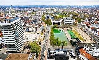 So könnte nach einem Entwurf der Redaktion der naturnahe See auf dem Kesselbrink aussehen (Montage). - Eike J. Horstmann So könnte nach einem Entwurf der Redaktion der naturnahe See auf dem Kesselbrink aussehen (Montage). - Eike J. Horstmann