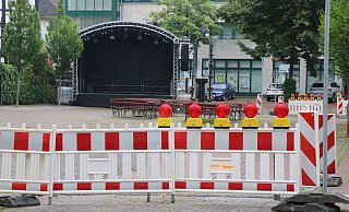 Für den Verkehr gesperrt: Der Barmeierplatz. - Ekkehard Wind Für den Verkehr gesperrt: Der Barmeierplatz. - Ekkehard Wind