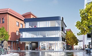 „Tupper-Ecke“: Der Entwurf zum Ergänzungsbau an der Welle wurde Ende Januar öffentlich. - Architekt Hübotter „Tupper-Ecke“: Der Entwurf zum Ergänzungsbau an der Welle wurde Ende Januar öffentlich. - Architekt Hübotter