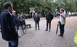 Die Mitglieder der CDU beim Ortstermin. Links Philip Kleineberg, rechts René Siekmann. - Björn Kenter Die Mitglieder der CDU beim Ortstermin. Links Philip Kleineberg, rechts René Siekmann. - Björn Kenter