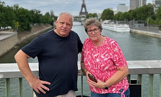 Jutta und Bernd Lippmann sahen alle drei Spiele ihrer Tochter in Paris. - Max Lippmann Jutta und Bernd Lippmann sahen alle drei Spiele ihrer Tochter in Paris. - Max Lippmann