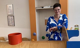 Katrin Ramöller ist Diplom-Psychologin an der Kinderklinik des Klinikums Herford. - Matthias Bungeroth Katrin Ramöller ist Diplom-Psychologin an der Kinderklinik des Klinikums Herford. - Matthias Bungeroth