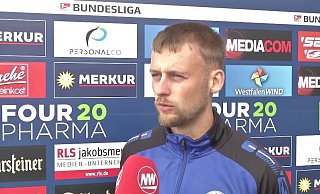 Im Spiel gegen Wiesbaden erzielte SCP-Akteur Sebastian Klaas sein erstes Zweitligator. - Screenshot NW Im Spiel gegen Wiesbaden erzielte SCP-Akteur Sebastian Klaas sein erstes Zweitligator. - Screenshot NW