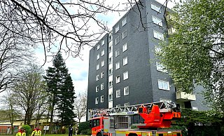 In einer Wohnung im zweiten Obergeschoss dieses Mehrfamilienehauses hat das Mittagessen gebrannt. - Ralph Meyer In einer Wohnung im zweiten Obergeschoss dieses Mehrfamilienehauses hat das Mittagessen gebrannt. - Ralph Meyer