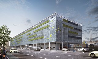 So stellen sich die Planer das neue Parkhaus vor. - Visualisierung: ASP So stellen sich die Planer das neue Parkhaus vor. - Visualisierung: ASP