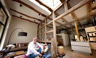 Es ist Liebe auf den ersten Blick: Als Alexander Hesse den Rohbau seiner Wohnung inspiziert, ist ihm sofort klar, dass er hier einzieht. - Andreas Frücht Es ist Liebe auf den ersten Blick: Als Alexander Hesse den Rohbau seiner Wohnung inspiziert, ist ihm sofort klar, dass er hier einzieht. - Andreas Frücht