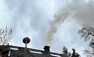 Der Kaminbrand in Borgentreich war weithin zu sehen. - FFW Borgentreich Der Kaminbrand in Borgentreich war weithin zu sehen. - FFW Borgentreich