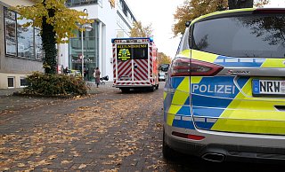 Auf der Herforder Straße gab es in der Nacht zu Dienstag einen Polizeieinsatz. - Thorsten Gödecker Auf der Herforder Straße gab es in der Nacht zu Dienstag einen Polizeieinsatz. - Thorsten Gödecker