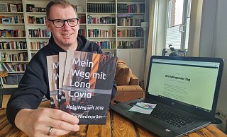 In fast drei Jahren mit der Krankheit Long-Covid hat Mirko Niederprüm aus Höxter viele nützliche Erfahrungen gesammelt. Gerade hat der 47-Jährige ein Buch über seinen persönlichen Weg mit den Corona-Spätfolgen veröffentlicht. - Yannick Sonntag In fast drei Jahren mit der Krankheit Long-Covid hat Mirko Niederprüm aus Höxter viele nützliche Erfahrungen gesammelt. Gerade hat der 47-Jährige ein Buch über seinen persönlichen Weg mit den Corona-Spätfolgen veröffentlicht. - Yannick Sonntag