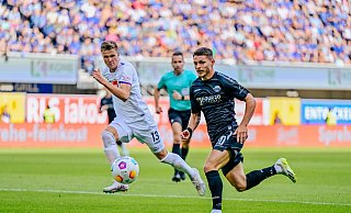 Paderborns Florent Muslija war für den Kosovo beim 3:0-Sieg in Andorra ein Faktor. - BESIM MAZHIQI Paderborns Florent Muslija war für den Kosovo beim 3:0-Sieg in Andorra ein Faktor. - BESIM MAZHIQI