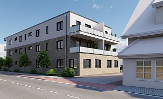 So soll der Neubau von der B 65/Ecke Blumenstraße her aussehen. - K & G Immobilien So soll der Neubau von der B 65/Ecke Blumenstraße her aussehen. - K & G Immobilien