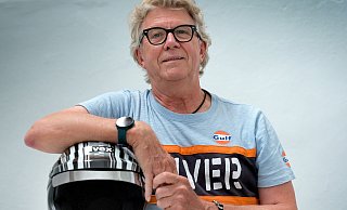 Der ehemalige Polizist Wolfgang Großelanghorst aus Gütersloh ist begeisterter Motorsportler. - Andreas Frücht Der ehemalige Polizist Wolfgang Großelanghorst aus Gütersloh ist begeisterter Motorsportler. - Andreas Frücht