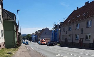 Polizeieinsatz an der Ziegelstraße. - Felix Boche Polizeieinsatz an der Ziegelstraße. - Felix Boche
