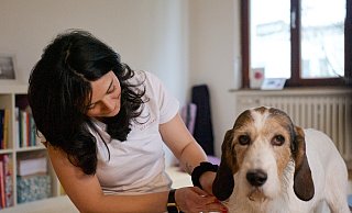 Mit einem Massband misst Elif Kaslik den Muskelumfang von Theo. So kann sie über die Dauer einer Behandlung die Neubildung von Muskelmasse feststellen. - Copyright 2024 Wencke Meckenstock . All rights reserved. Mit einem Massband misst Elif Kaslik den Muskelumfang von Theo. So kann sie über die Dauer einer Behandlung die Neubildung von Muskelmasse feststellen. - Copyright 2024 Wencke Meckenstock . All rights reserved.