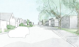 Am Biemser Weg haben die Landschaftsarchitekten bisher mit zwei Geschossen plus Staffelgeschoss geplant. - Studio RW Ruddigkeit Wiebersinsky Landschaftsarchitekten Am Biemser Weg haben die Landschaftsarchitekten bisher mit zwei Geschossen plus Staffelgeschoss geplant. - Studio RW Ruddigkeit Wiebersinsky Landschaftsarchitekten