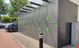 Ab Juli müssen Pendler für die Nutzung der Fahrradparkboxen am Löhner Bahnhof zahlen. - Anastasia von Fugler Ab Juli müssen Pendler für die Nutzung der Fahrradparkboxen am Löhner Bahnhof zahlen. - Anastasia von Fugler