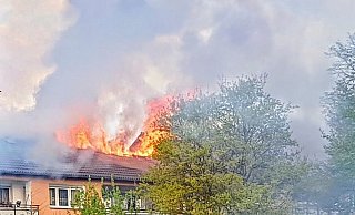 Der Dachstuhl des Hauses an der Küsterwiese wurde bei dem Feuer total zerstört: Die Kripo geht von 150.000 Euro Schaden aus. - privat Der Dachstuhl des Hauses an der Küsterwiese wurde bei dem Feuer total zerstört: Die Kripo geht von 150.000 Euro Schaden aus. - privat