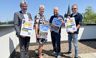 Günther Berg, Bürgermeisterin Susanne Rutenkröger, Marco Frodermann und Dirk Brandmeier - Jenny Westhues Günther Berg, Bürgermeisterin Susanne Rutenkröger, Marco Frodermann und Dirk Brandmeier - Jenny Westhues