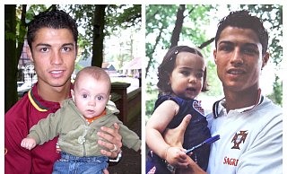 Rodrigo Nunes Romano (l.) und Carolina Silvestre wurden 2006 mit Cristiano Ronaldo fotografiert. 18 Jahre später ist an den Weltstar fast kein Herankommen mehr. - privat Rodrigo Nunes Romano (l.) und Carolina Silvestre wurden 2006 mit Cristiano Ronaldo fotografiert. 18 Jahre später ist an den Weltstar fast kein Herankommen mehr. - privat