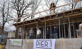 Die Gesellschafter Ralf Streicher (v. l.), Detlef Struck, Klaus Borgolte und Thomas Schürmann stecken hinter dem "Pier 1". - Nicole Fischer Die Gesellschafter Ralf Streicher (v. l.), Detlef Struck, Klaus Borgolte und Thomas Schürmann stecken hinter dem "Pier 1". - Nicole Fischer