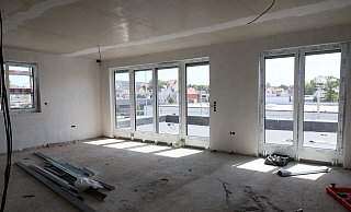 Blick in eine Mietwohnung, die gerade neu gebaut wird. In der Stadt gibt es rund 20.000 Mietwohnungen. Doch wem gehören sie? - Frank-Michael Kiel-Steinkamp Blick in eine Mietwohnung, die gerade neu gebaut wird. In der Stadt gibt es rund 20.000 Mietwohnungen. Doch wem gehören sie? - Frank-Michael Kiel-Steinkamp