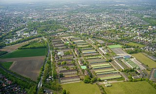 Mit 54 Hektar ist die ehemalige Barker-Kaserne die größte frei werdende innerstädtische Konversionsfläche in Paderborn. - Gerd Vieler Mit 54 Hektar ist die ehemalige Barker-Kaserne die größte frei werdende innerstädtische Konversionsfläche in Paderborn. - Gerd Vieler