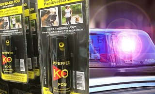 Die Bundespolizisten stellten das Pfefferspray sicher. (Symbolbild) - Jens Reichenbach / Andreas Frücht Die Bundespolizisten stellten das Pfefferspray sicher. (Symbolbild) - Jens Reichenbach / Andreas Frücht