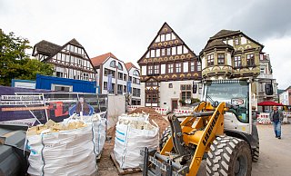 Die Innenstadt in Höxter ist eine große Baustelle. - Archivfoto: Niklas Tüns Die Innenstadt in Höxter ist eine große Baustelle. - Archivfoto: Niklas Tüns