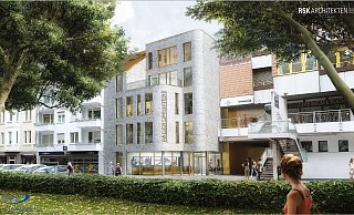 So soll das künftige Padersprinter-Kundencenter an der Westernmauer 18 aussehen. - Padersprinter/RSK Architekten So soll das künftige Padersprinter-Kundencenter an der Westernmauer 18 aussehen. - Padersprinter/RSK Architekten