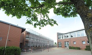 Der Anbau der Sekundarschule soll zum kommenden Schuljahr bezogen werden. Es ist die größte Einzelinvestition in der Geschichte der Stadt Rahden. - Joern Spreen-Ledebur Der Anbau der Sekundarschule soll zum kommenden Schuljahr bezogen werden. Es ist die größte Einzelinvestition in der Geschichte der Stadt Rahden. - Joern Spreen-Ledebur