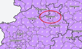 Hitzewarnung für Bielefeld und ganz OWL. - DWD (Screenshot) Hitzewarnung für Bielefeld und ganz OWL. - DWD (Screenshot)