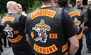 Insgesamt 38 Bandidos-Chapter, die in der "Federation West Central" organisiert waren, wurden verboten. - Symbolbild: picture alliance / dpa Insgesamt 38 Bandidos-Chapter, die in der "Federation West Central" organisiert waren, wurden verboten. - Symbolbild: picture alliance / dpa