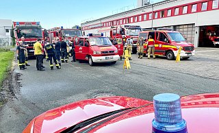 Die Feuerwehren, hier an der Kreisfeuerwehrzentrale in Ahden, bilden das Rückgrat des Katastrophenschutzes. - Ralph Meyer Die Feuerwehren, hier an der Kreisfeuerwehrzentrale in Ahden, bilden das Rückgrat des Katastrophenschutzes. - Ralph Meyer