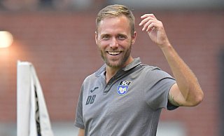 Daniel Brinkmann überwintert mit dem Regionalligisten SC Wiedenbrück auf Rang sieben. - Jens Dünhölter Daniel Brinkmann überwintert mit dem Regionalligisten SC Wiedenbrück auf Rang sieben. - Jens Dünhölter