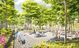 Zur Gartenschau soll rund um das Fallersleben-Denkmal ein Lesegarten mit Bücherschrank werden. - LGS Zur Gartenschau soll rund um das Fallersleben-Denkmal ein Lesegarten mit Bücherschrank werden. - LGS