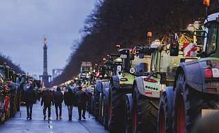 15. Januar 2024 in Berlin: Bauern protestieren unter anderem gegen die Sparpläne der Ampelregierung. Auch aus OWL waren Bauern dabei. - picture alliance / photothek 15. Januar 2024 in Berlin: Bauern protestieren unter anderem gegen die Sparpläne der Ampelregierung. Auch aus OWL waren Bauern dabei. - picture alliance / photothek