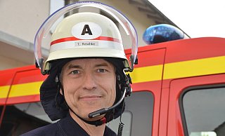 Thomas Reschke führt die Feuerwehr in Spenge. - Mareike Patock Thomas Reschke führt die Feuerwehr in Spenge. - Mareike Patock