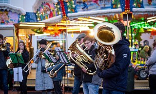 Der Posaunenchor sorgte in der Vergangenheit für besinnliche Stimmung im Stadtteil. - Felix Boche Der Posaunenchor sorgte in der Vergangenheit für besinnliche Stimmung im Stadtteil. - Felix Boche