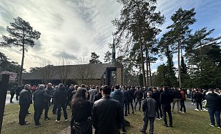 Auf dem Friedhof in Bielefeld-Senne fand die Beisetzung von Besar Nimani statt. - Lukas Brekenkamp Auf dem Friedhof in Bielefeld-Senne fand die Beisetzung von Besar Nimani statt. - Lukas Brekenkamp