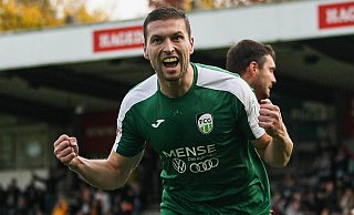FC Güterslohs Alexander Bannink machte mit dem 3:1 gegen Gievenbeck den Deckel drauf. - Marina Brüning FC Güterslohs Alexander Bannink machte mit dem 3:1 gegen Gievenbeck den Deckel drauf. - Marina Brüning