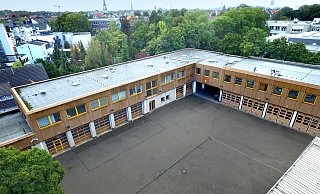 Standort Friedrich-Ebert-Straße: Hier ist der Löschzug Gütersloh der Freiwilligen Feuerwehr zu Hause. Die Gebäudesubstanz lässt allerdings zu wünschen übrig. - Andreas Frücht Standort Friedrich-Ebert-Straße: Hier ist der Löschzug Gütersloh der Freiwilligen Feuerwehr zu Hause. Die Gebäudesubstanz lässt allerdings zu wünschen übrig. - Andreas Frücht